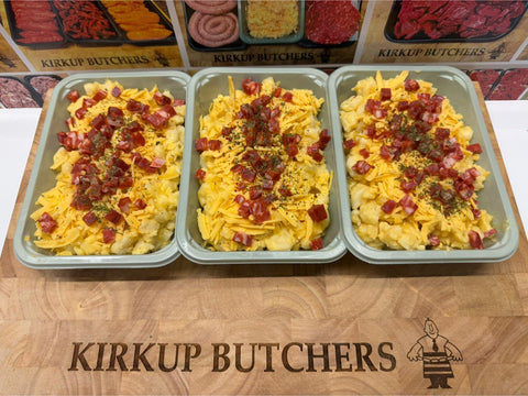 Chorizo and Honey Mac and cheese (per tray)